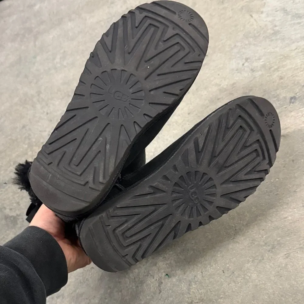 UGG Black Winter Boots with Shearling Lining